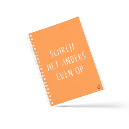 Notitieboek A5 | Schrijf het anders even op